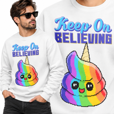 BLUZA RETRO KEEP ON BELIEVING